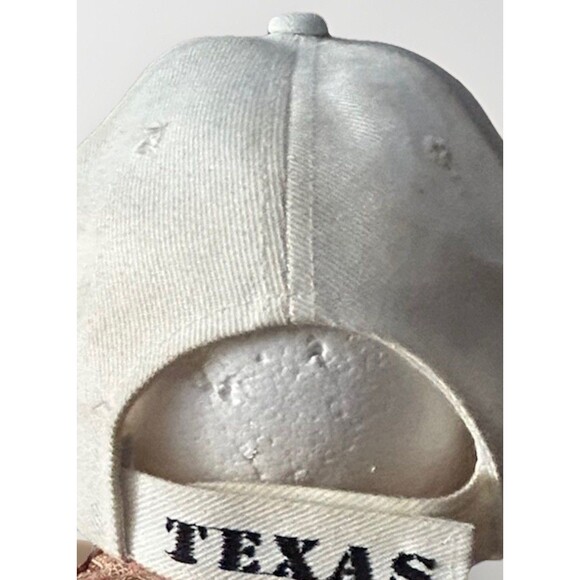 Vintage Texas Hat Cowboy Boot Embroidered State Flag Brim Souvenir Cap - Picture 3 of 7